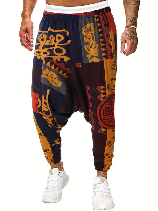 Christopher – joggingbukser med tribal print til mænd