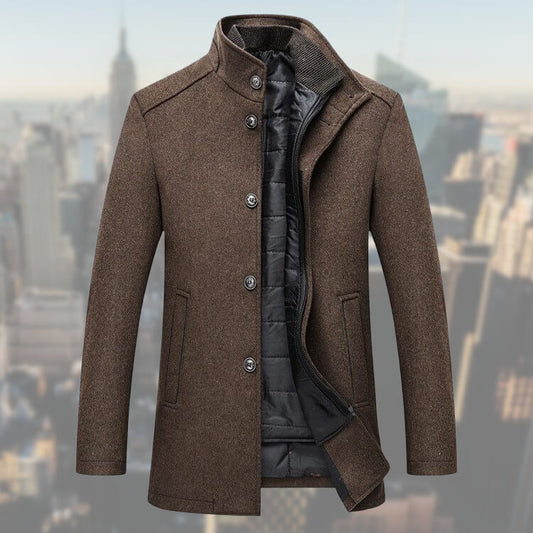 Emilio - Den elegante og højkvalitets frakke med vest