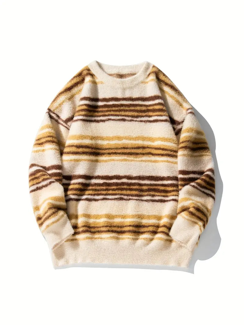 Anthony – afslappet sweater med rund hals til mænd