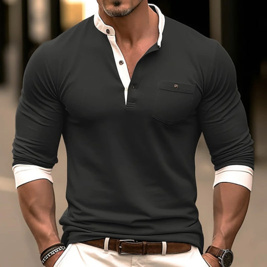 Maik - stilfuld langærmet skjorte til mænd