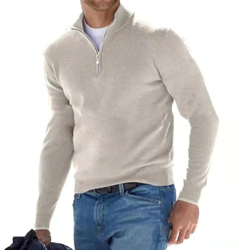 Ralph polo - stilfuld trøje med lynlås til mænd (italiensk design)