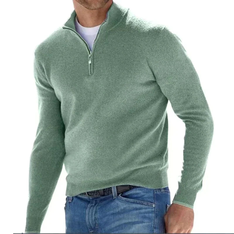 Ralph polo - stilfuld trøje med lynlås til mænd (italiensk design)