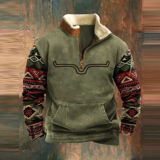 BJORN - Varm sweater med lynlås