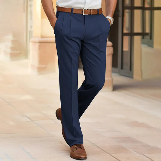 Glenn - Casual jakkesætsbukser til mænd med lommer