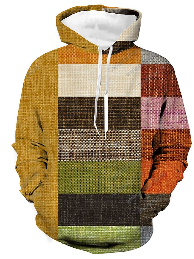 Mill - stilfuld vinter hættetrøje lavet af bomuld med ternet mønster