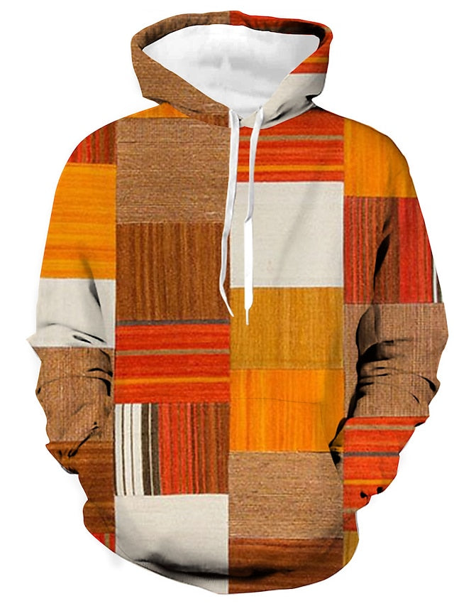 Mill - stilfuld vinter hættetrøje lavet af bomuld med ternet mønster